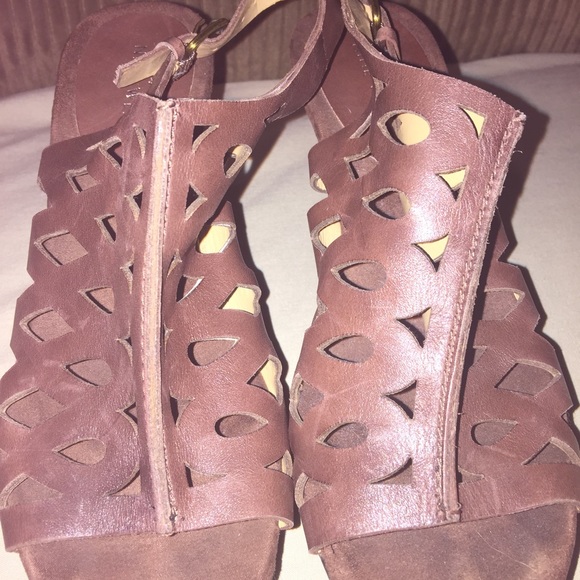 Nine West Platforms Brown Leather