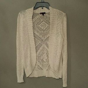 Women's XS cream cardigan sweater