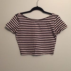 Boat neck Crop Top