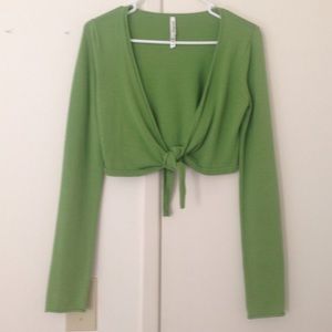 Long sleeve cropped cardigan