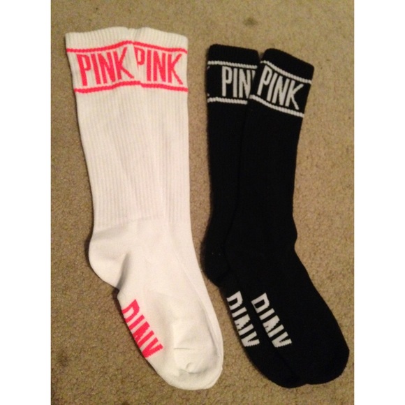 NWOT PINK below the knee socks