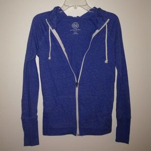 Light weight zip up hoodie