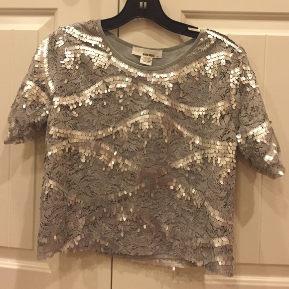 Sequin crop top