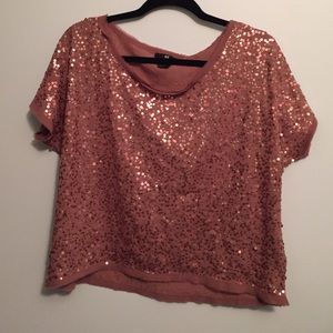 Gold Sequin blouse