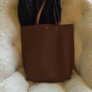 Brown Abercrombie and Fitch tote bag