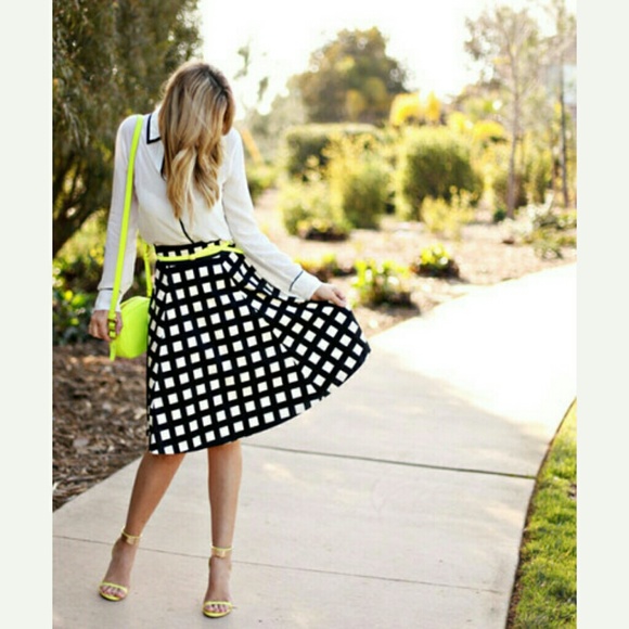 *NEW* Windowpane Scuba Skirt