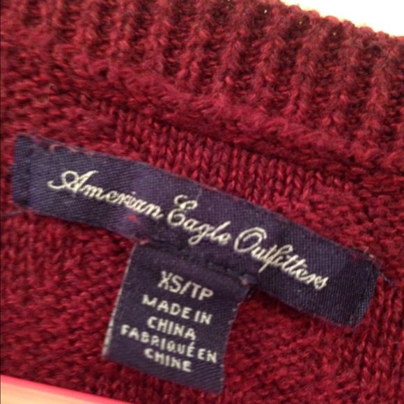 Red cut out sweater. - Picture 2 of 2