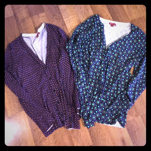Two fun button down cardigans