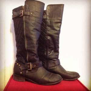 Black riding boots women's size 7.5