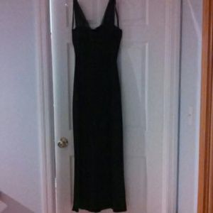 Black prom dress with beading