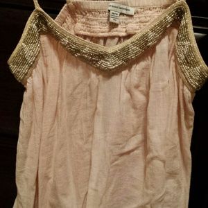 American Eagle beaded pink tank