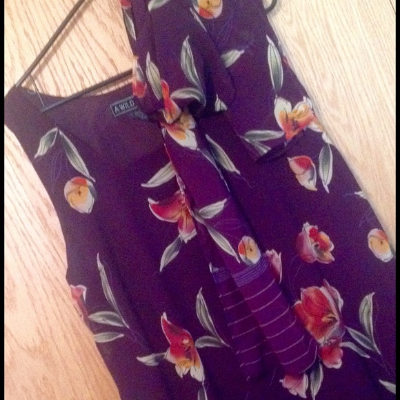 Gorgeous Lined Maxi Dress w/Scarf 👗💕