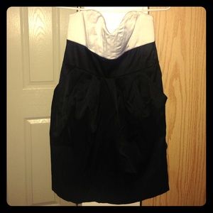 Cute little black dress!!! Heart shape strapless!