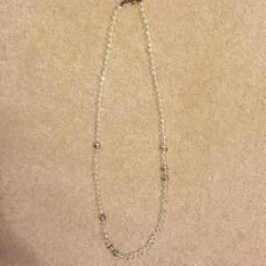 Jcrew clear and gold necklace