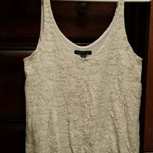 Cream lace tank