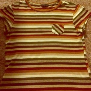 Stripped Shirt with small breast pocket