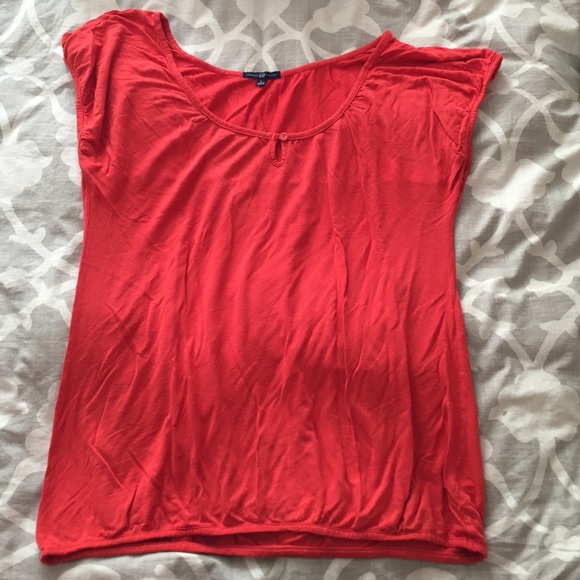 Burnt Orangey cap sleeve top