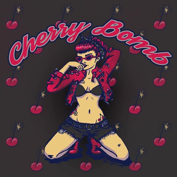 "Cherry Bomb" Pinup Punk Art Print