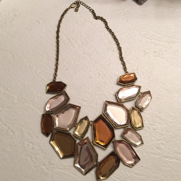Beautiful brown statement necklace