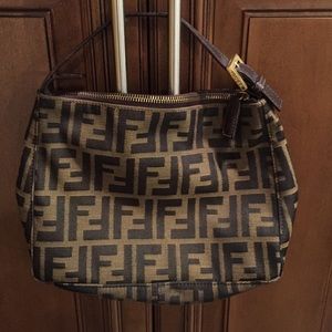 Like new! Small Authentic Fendi canvas purse