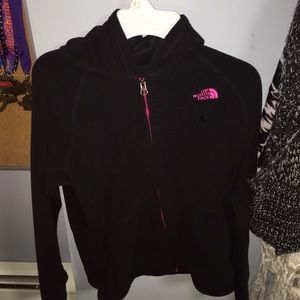 Girls 14/16 large  north face fleece jacket