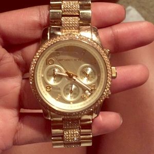 gold Michael kors watch