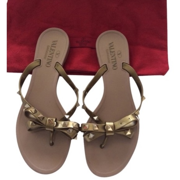 Valentino Shoes - 💚SOLD💚TRADESYValentino Rockstud jelly bow sandal