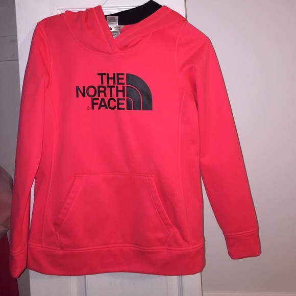 Bright Pink North Face Sweatshirt