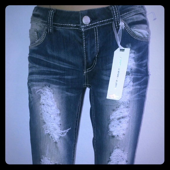 Blue jean capri