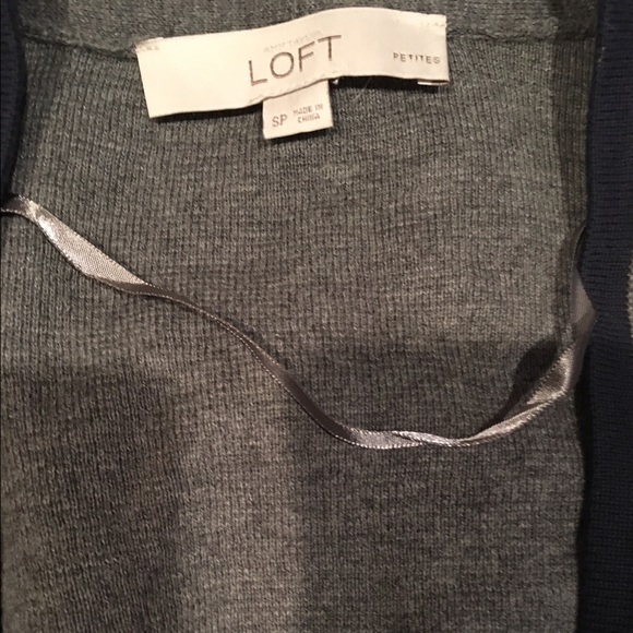 Loft gray cardigan - Picture 1 of 2