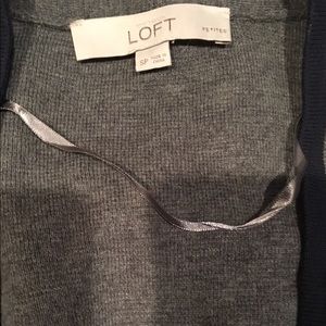 Loft gray cardigan