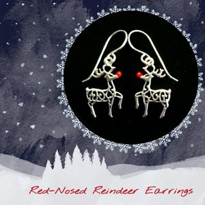 Red - Nosed Reindeer Earrings