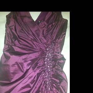 Royal purple Tadashi gown
