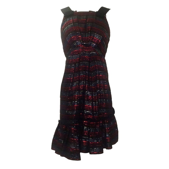 Marc Jacobs (mainline) Metallic Stripe party Dress