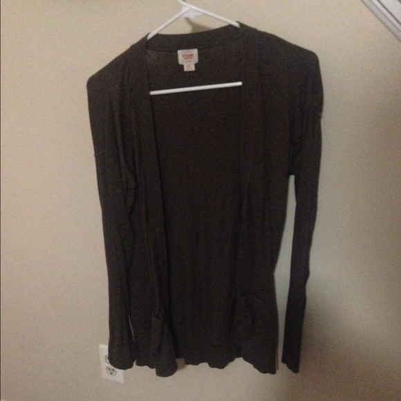 Brown cardigan