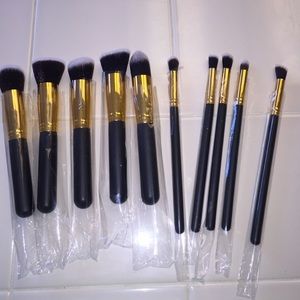 10 piece makeup brushes