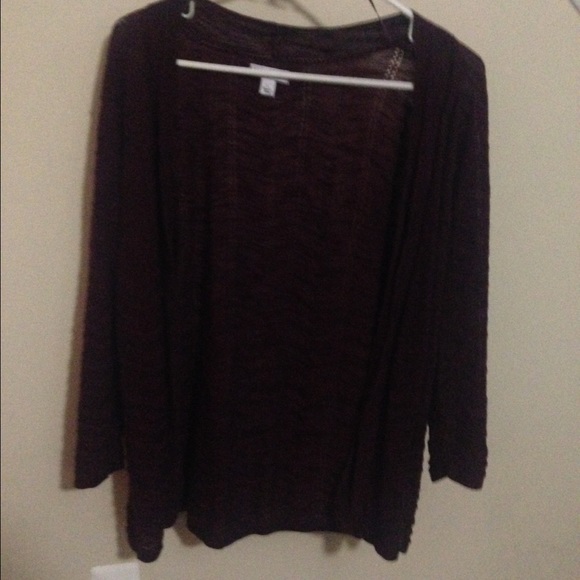 Burgundy cardigan