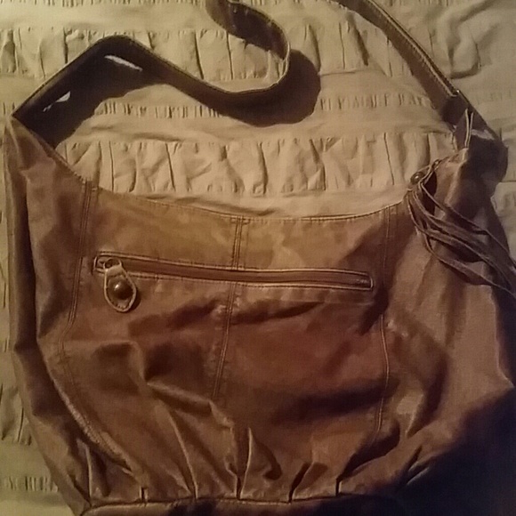 Vegan leather hobo bag