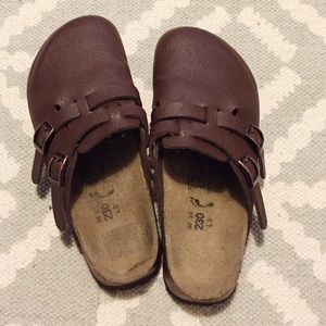 Brown Birkenstock Clogs