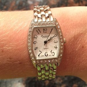 Precision by Gruen women's stainless steel watch.