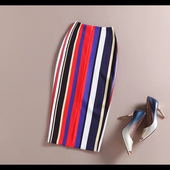 Fun stripe skirt. - Picture 1 of 2