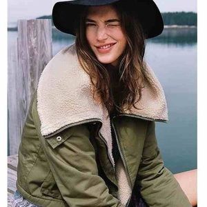 UNIF X UO Sherpa Lined Bomber Jacket