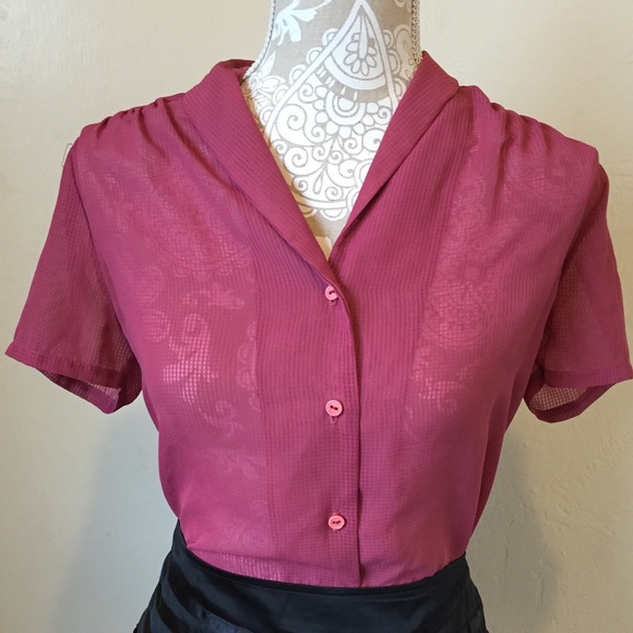 🎉CLOSET CLEAROUT Vintage sexy secretary's blouse