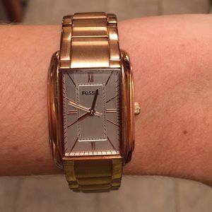 Fossil Florence Rose Gold-Tone Ladies Watch