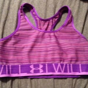 Under Armour Purple/Pink Sports Bra