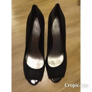 Nine West Black Peep Toe Pumps