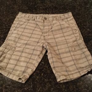 Men's Silver Tab Plaid Shorts