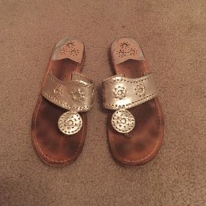Gold size 8 jack Rogers