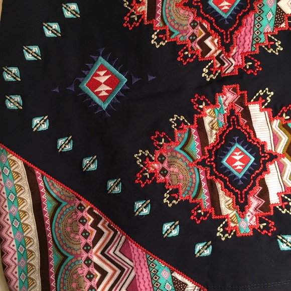 FINAL SALE 🎉 Catapace Tribal Print Mini Skirt - Picture 2 of 4