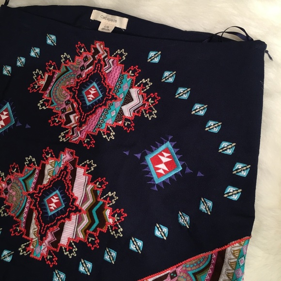 FINAL SALE 🎉 Catapace Tribal Print Mini Skirt - Picture 4 of 4